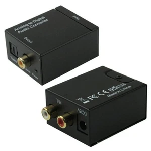 Convertitore audio Toslink coassiale ottico da RCA analogico a digitale (nero) - Foto 1 di 1