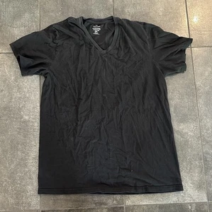 Calvin Klein Herren TShirt uni schwarz V-Ausschnitt Größe M - Bild 1 von 3