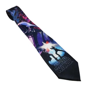 Corbata Star Wars negra y púrpura con patrón de Darth Vader para hombre Lucasfilm - Imagen 1 de 5