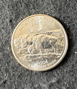 2006 D North Dakota State Quarter Circulated Free Shipping - Picture 1 of 2
