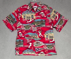 Reyn Spooner 2002 Los Angeles Anaheim Angels Campioni del Mondo Uomo Large - Foto 1 di 5