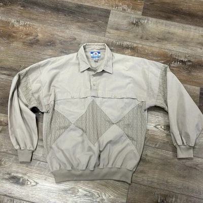 Camisa de pesca vintage años 80 Bay Water Boat manga larga bronceada Foto 1 de 4