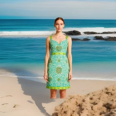 Funda de seda con estampado floral multicolor blanca Milly - talla 2 Foto 1 de 4