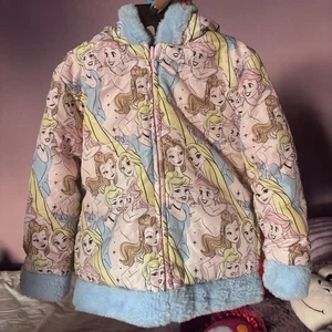 Disney Princess Youth Girls Reversible Jacket w/Hood, Pink (Princesses), Size 4T - Picture 1 of 5