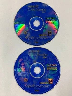 Resident Evil -- CODE: Veronica (Sega Dreamcast, 2000) Discs Only - Image 1 of 2