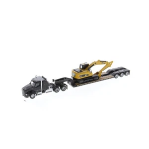 Diecast Masters 1:87 Kenworth T880S Truck Trailer Excavator Set Kids Toy 8y+ - Picture 1 of 3