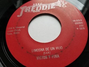 VICTOR y FINA - Limosna De Un Hijo / No Me Castigues TEX-MEX Freddie 1978 Tejano - Imagen 1 de 2