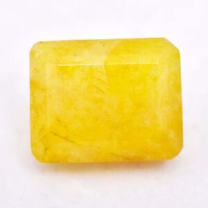 17.85 Cts Natural Yellow Heliodor Beryl  Emerald  Cut Certified Gemsotne
