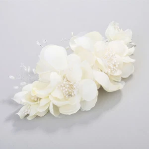 Hair Accessories Bridal Comb Wedding Headpiece Rhinestone Flower Bride - Picture 1 of 12