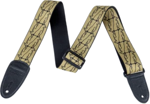 Gretsch Alternating Penguins Guitar Strap - Gold - Picture 1 of 2