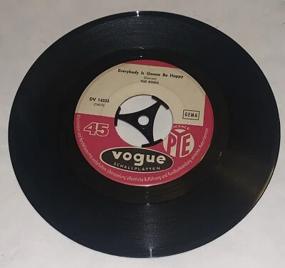 The Kinks - 1965 Import (Germany)Everybody is Gonna Be Happy DV 14333 Davies - Image 1 of 4