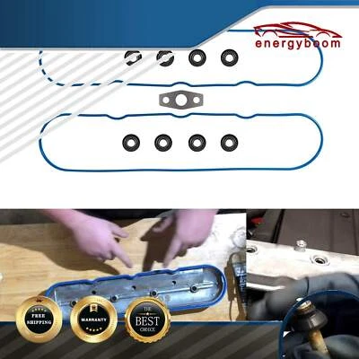 Engine Valve Cover Gasket Set for Chevrolet Silverado 1500 1999-2013 5.3L 6.0L Foto 1 de 4
