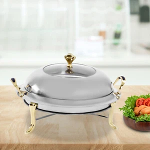 Gastronomie Edelstahl Chafer Chafing Dish Set Buffet Party Speisenwärmer 3L - Bild 1 von 12