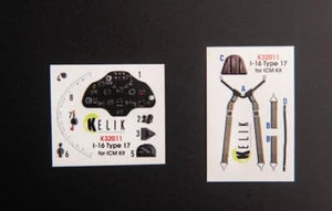 Kelik K32011 1:32 I-16 Type 17 - Interior 3D Decal for ICM Kit 3D Decals - Bild 1 von 7