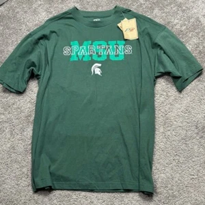 T-shirt verde MSU Spartans Michigan State taglia XL - Foto 1 di 6