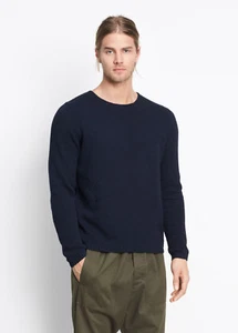 M193 NWT VINCE TEXTURE CREWNECK MEN SWEATER SIZE L $295 - Picture 1 of 3