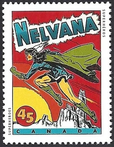 🍁Canada   #1581    "COMIC BOOK SUPERHEROES"      Brand New  1995  Original Gum - Picture 1 of 2