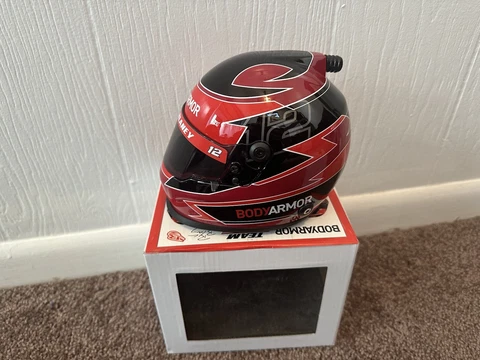 Ryan Blaney 2021 Body Armor Replica NASCAR Mini Helmet - Team Penske Cover