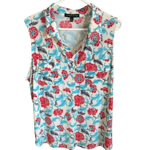 Always Indigo size 2X blue multicolor plus size top Floral New with tags (Ws) - Picture 1 of 5