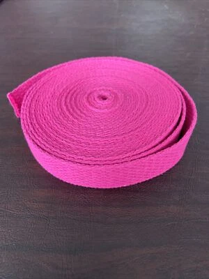 "Correas de algodón rosa 7 yardas 11"" nuevas de 1"" de ancho" Foto 1 de 3