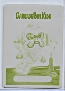 2023 GARBAGE PAIL KIDS INTERGOOLACTIC SERIES 2 YELLOW printing plate OBLIV-IAN - Picture 1 of 2