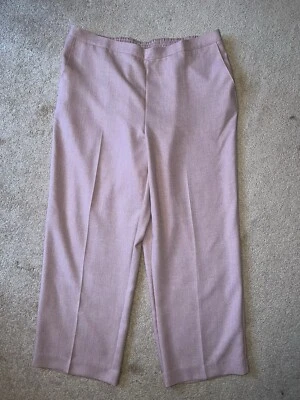 PANTS - Alfred Dunner - Rosy Pink - Elastic Waist - Casual - Sz 18 - Image 1 of 4