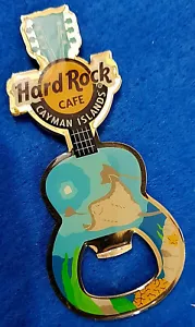 CAYMAN ISLANDS STING RAYS PINCRAFT BOTTLE OPENER GUITAR MAGNET Hard Rock Cafe - Picture 1 of 1