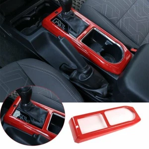 Fit For T@yota T@coma 2016-20 Red ABS Central Control Gear Shift Cup Holder Trim - Foto 1 di 12