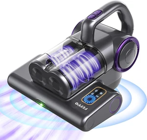 Mattress Vacuum Cleaner, 16Kpa Bed Vacuum Cleaner with 253.7Nm UV-C Light, 140°F - Picture 1 of 12