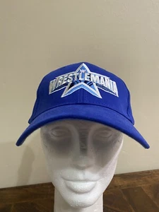WWE Wrestlemania 38 Blue  Baseball Cap Hat WM 38 - Picture 1 of 4