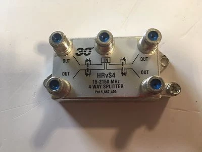 4-WAY SATELLITE TV ANTENNA SIGNAL SPLITTER Holland Electronics HRvS4 15-2150MHz - Image 1 of 4