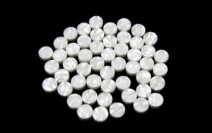 Plastic Pearl White Dots 6.3mm 200p for Fretboard Guitar Ukulele Mandolin - Picture 1 of 4