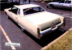 1976 Cadillac Berlina DeVille posteriore auto show foto 3,5x5 SPEDIZIONE GRATUITA - Foto 1 di 2