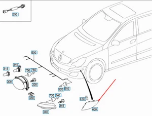 Neuer Mercedes-Benz R-Klasse W251 Blinker vorne links A2518200121 - Bild 1 von 5