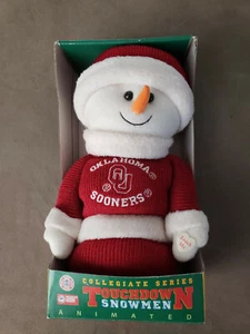 Collegiate Series. Touchdown snowmen. Musical figure. 9" tall. - Picture 1 of 4