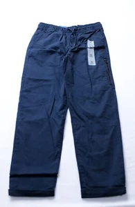 Old Navy Boys Drawstring Built-In Flex Tapered Tech Pants MH7 In The Navy Medium - Picture 1 of 6