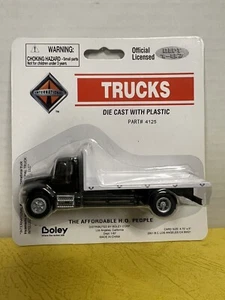 Boley, #4125-37, HO, International Flat Bed Truck, Black And White, 1:87 Scale - Picture 1 of 7