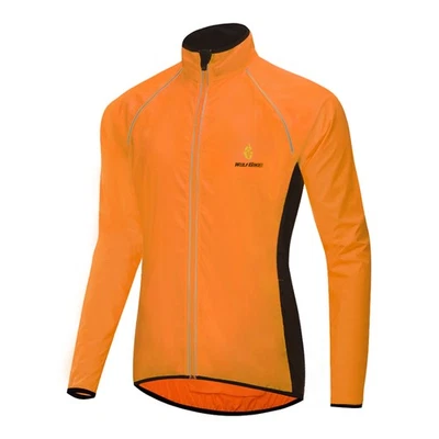 Мужская велосипедная майка WOSAWE с длинными рукавами водонепроницаемая ветровое светоотражающее пальто для горного велосипеда - Изображение 1 из 4