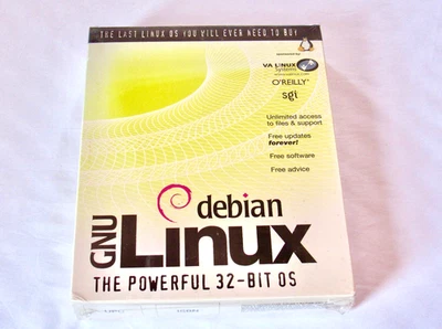 Brand New Factory Sealed Vintage DEBIAN GNU LINUX OS Operating System - Image 1 of 4