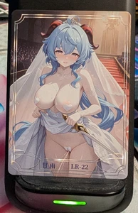 Ganyu Genshin Impact LR-22 Sotto Camicia da Notte Goddess Story Anime Waifu Card - Foto 1 di 1