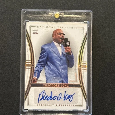 Theodore Long 2024 Panini National Treasures WWE Legendary Auto /10 HOF - Image 1 of 4