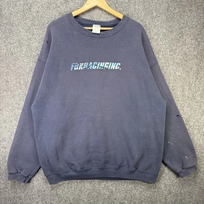 Sudadera De Colección Fox Racing Para Hombres XL Azul Marino Años 90 Camuflada BMX Motor Cruz Desteñida Foto 1 de 4