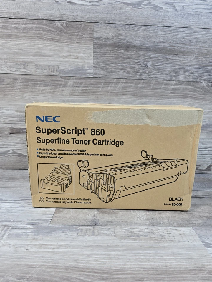 Cartucho de tóner NEC SuperScript 860 Superfine negro 20-080 nuevo sellado Foto 1 de 4