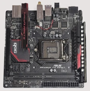ASUS | ROG MAXIMUS VIII Impact | Scheda madre DDR4 Mini-ITX - SOLO PER PARTI DI RICAMBIO - Foto 1 di 8