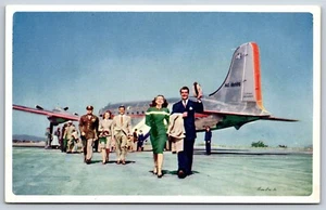 Postcard American Airlines, In Flights, Route Of The Flagships Unposted - Picture 1 of 2