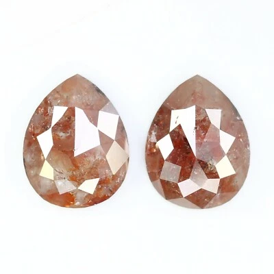 2.40 CT 8.80 MM Pear Shape Red Loose Diamond For Engagement Ring  - Image 1 of 4