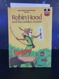 Libro Vintage Robin Hood e la Freccia d'Oro Disney's Wonderful World of Reading - Foto 1 di 3