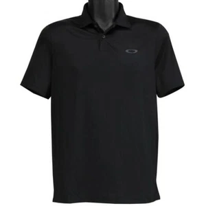 Oakley Icon TN Protect RC Polo Mens Size S Small Blackout Black Golf Tee Shirt - Picture 1 of 4