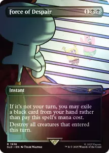 MTG Force of Despair FOIL Near Mint - Secret Lair X SpongeBob - Picture 1 of 1