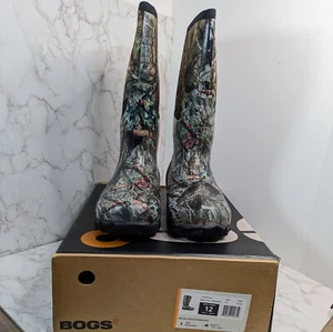 NEW Bogs Men's Classic High-M Waterproof Insulated Rain Boot Mossy Oak 12 D - Picture 1 of 14